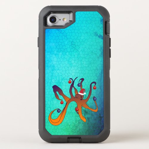 Santa Octopus OtterBox Defender iPhone SE87 Case