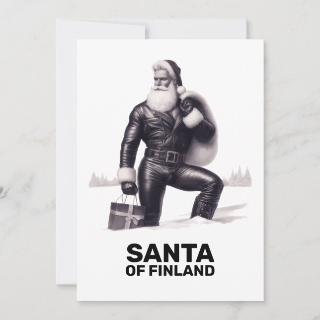 Santa of Finland Season's Greetings Card (Front)