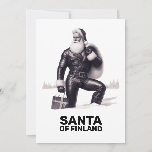 Santa of Finland Seasons Greetings Card