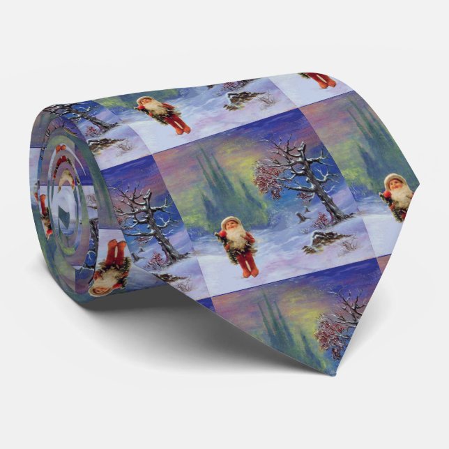 SANTA OF THE GNOMES NECK TIE (Rolled)