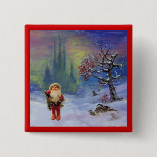 SANTA OF THE GNOMES PINBACK BUTTON