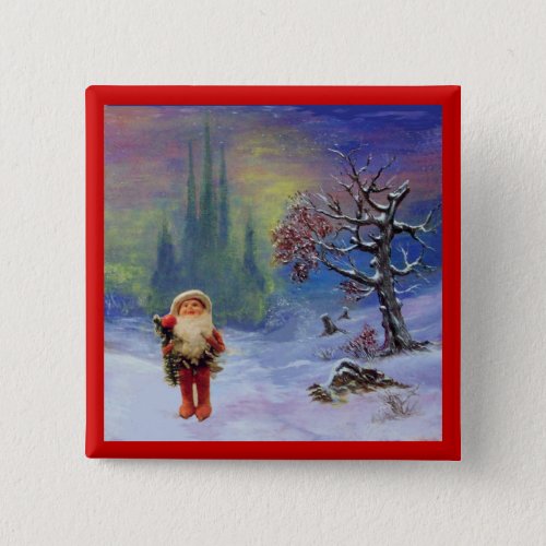 SANTA OF THE GNOMES PINBACK BUTTON