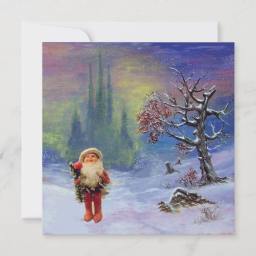 SANTA OF THE GNOMESWINTER HOLIDAY CHRISTMAS PARTY INVITATION