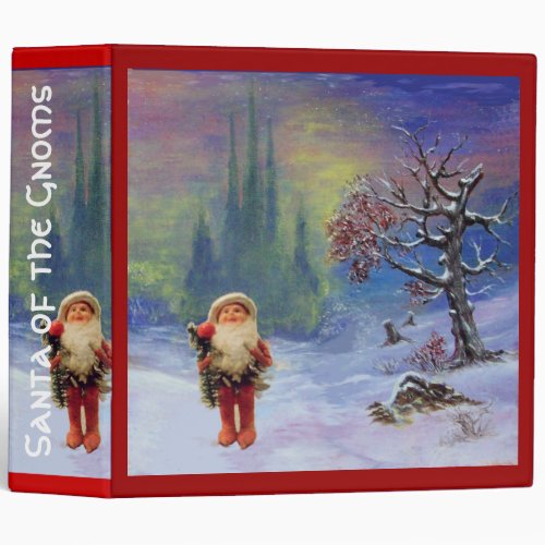 SANTA OF THE GNOMS 3 RING BINDER