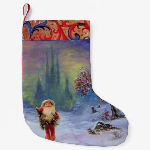 SANTA OF THE GNOMS SMALL CHRISTMAS STOCKING