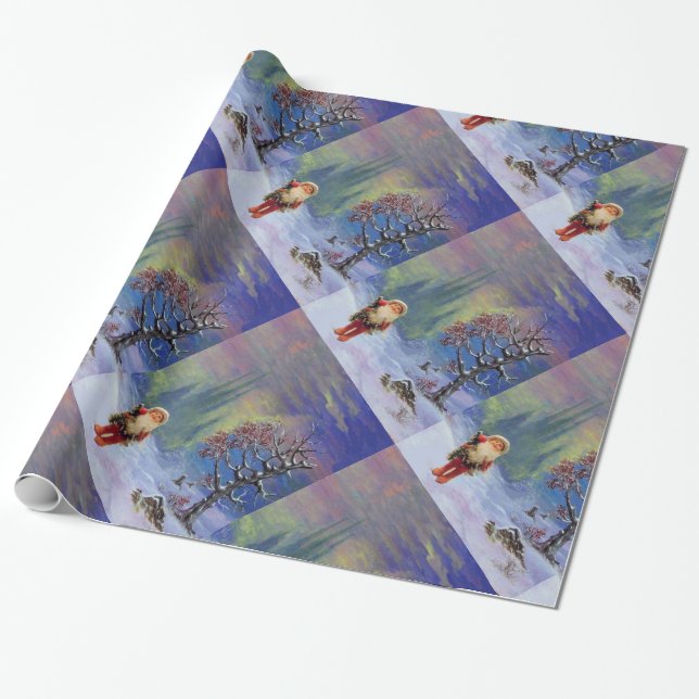 SANTA OF THE GNOMS WRAPPING PAPER (Unrolled)
