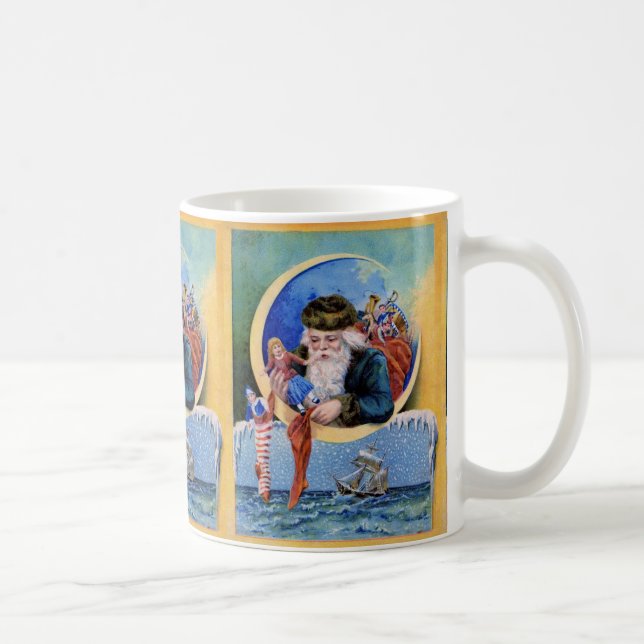 SANTA OF THE SAILORS,MOON,CHRISTMAS SOCKS AND TOYS COFFEE MUG (Right)