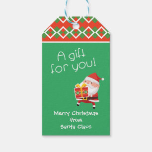 Santa Offers A Gift For You Gift Tags