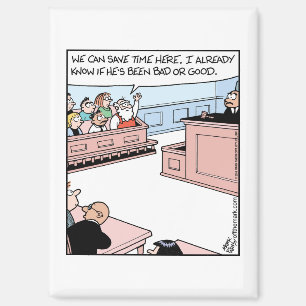 Santa on Jury Magnet