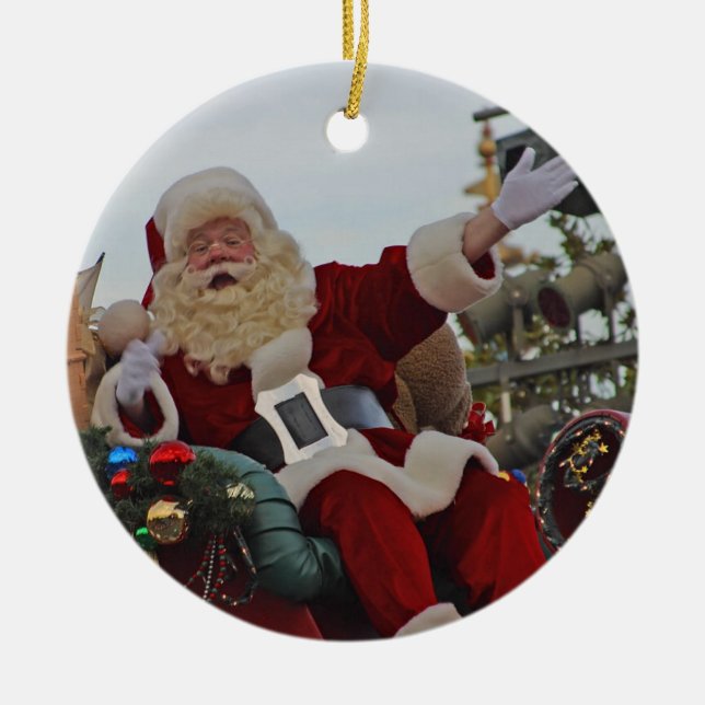 Santa on Parade Ornament (Front)