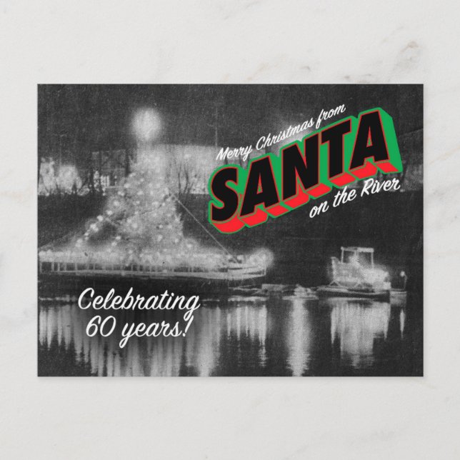 Santa on the River postcard 8 (Front)