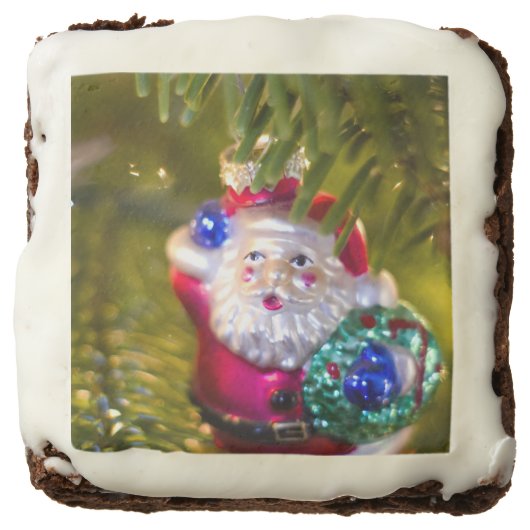 Santa Ornament Chocolate Brownie (Front)