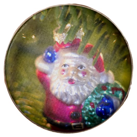 Santa Ornament Chocolate Dipped Oreo (Front)