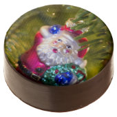 Santa Ornament Chocolate Dipped Oreo (Angled)