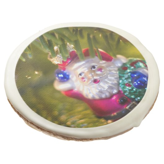 Santa Ornament Sugar Cookie (Angled)