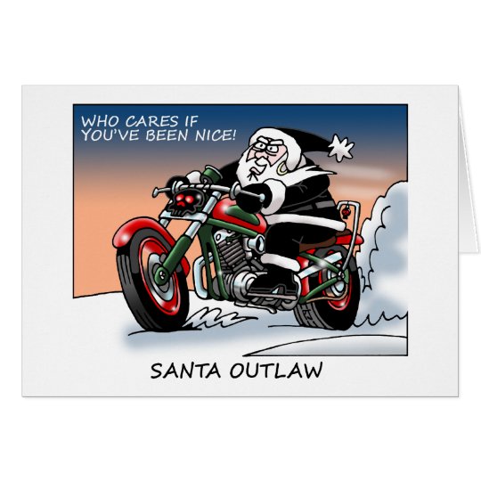 Santa Outlaw Christmas Card