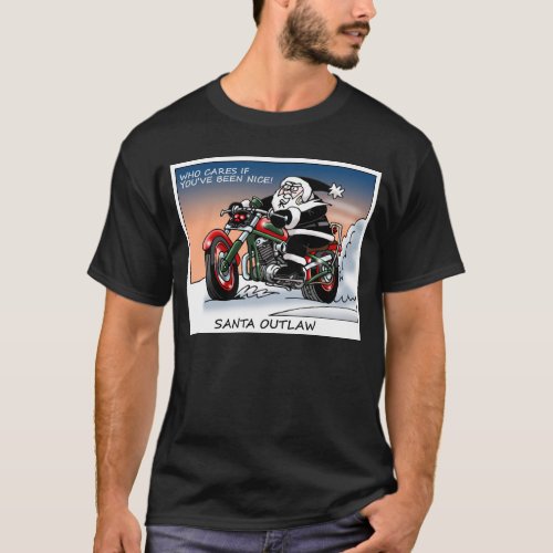 Santa Outlaw T_Shirt blk