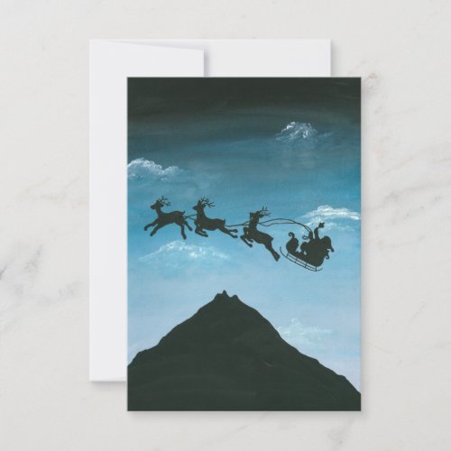 Santa Over Mount Taranaki