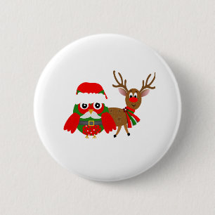 Santa Owl and Button
