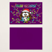 Santa owl & Christmas lights (Front & Back)