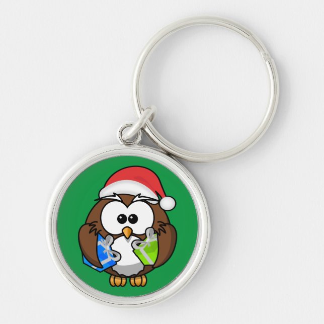 SANTA OWL KEYCHAIN (Front)