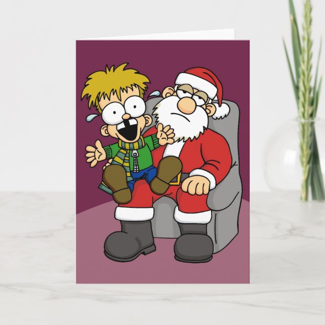 Santa Pain Holiday Card (Front)