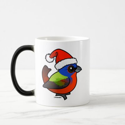 Santa Painted Bunting Magic Mug