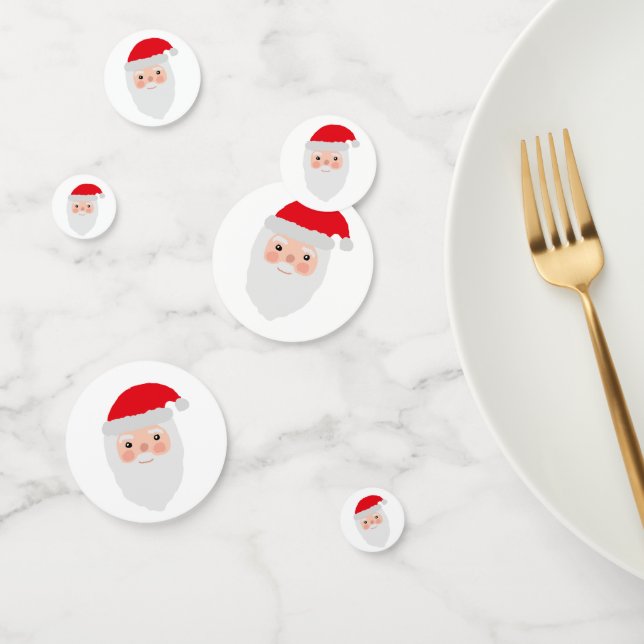 Santa Painting Christmas Party Confetti (Group)