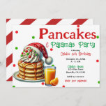 Santa Pancakes &amp; Pajamas Christmas PJ&#39;s Party  Invitation