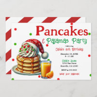 Santa Pancakes & Pajamas Christmas PJ's Party