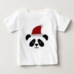 Santa Panda Kids Tshirt at Zazzle