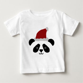 Santa Panda Kids Tshirt by pandathings at Zazzle