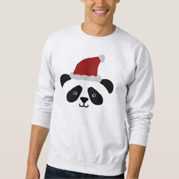 Santa Panda Sweatshirt by pandathings at Zazzle