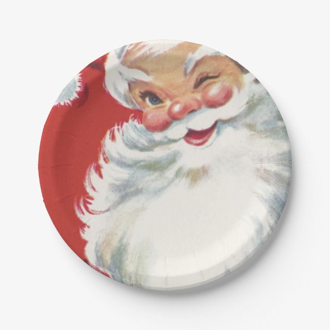 Santa Paper Plates (Front)