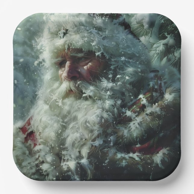 Santa Paper Plates (Front)