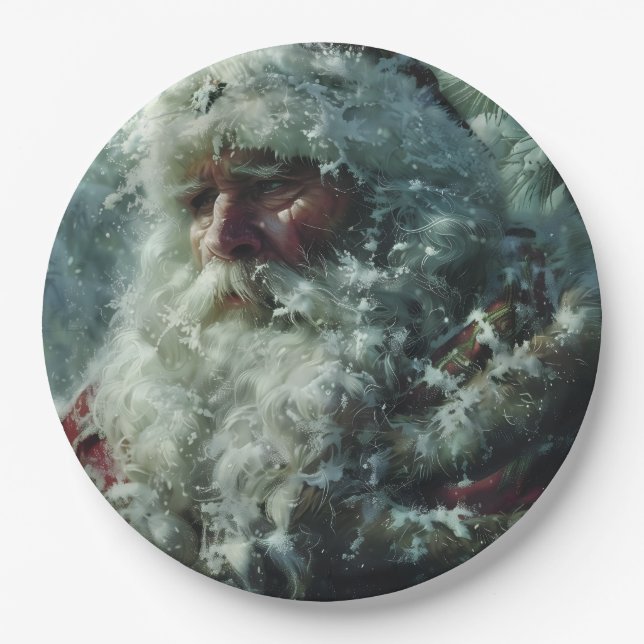 Santa Paper Plates (Front)