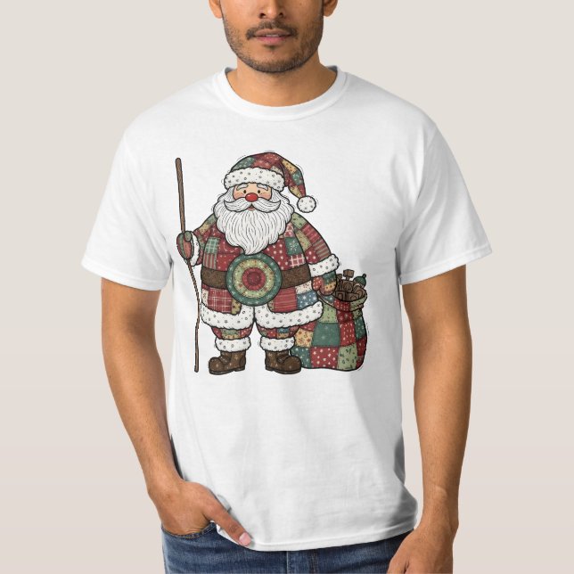 Santa Patchwork T-Shirt (Front)