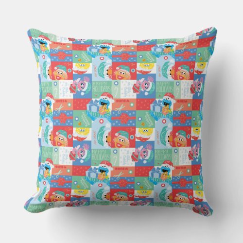 Santa Pattern Throw Pillow