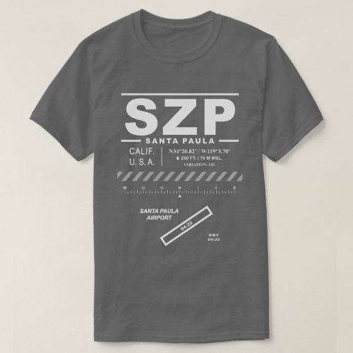 Santa Paula Airport SZP T_Shirt