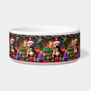 "Santa Paws: A Staffy’s Festive Surprise" Bowl