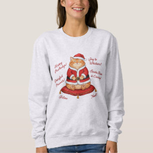 Santa Paws Cat Christmas Sweatshirt