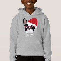 Santa Paws Christmas French Bulldog Hoodie Santa Paws Christmas French Bulldog Hoodie