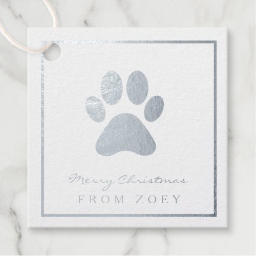 Santa Paws _ cute holiday gift tag from the dog