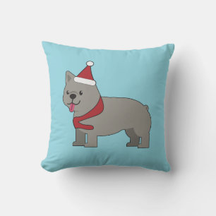 Santa Paws Holiday Throw Pillow