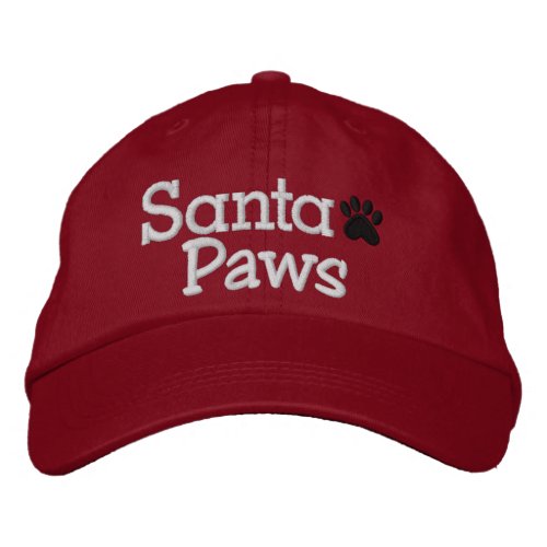 SANTA PAWS _ SRF EMBROIDERED BASEBALL CAP