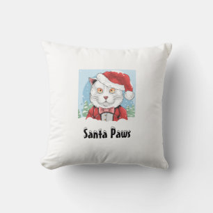 Santa Paws Throw Pillow