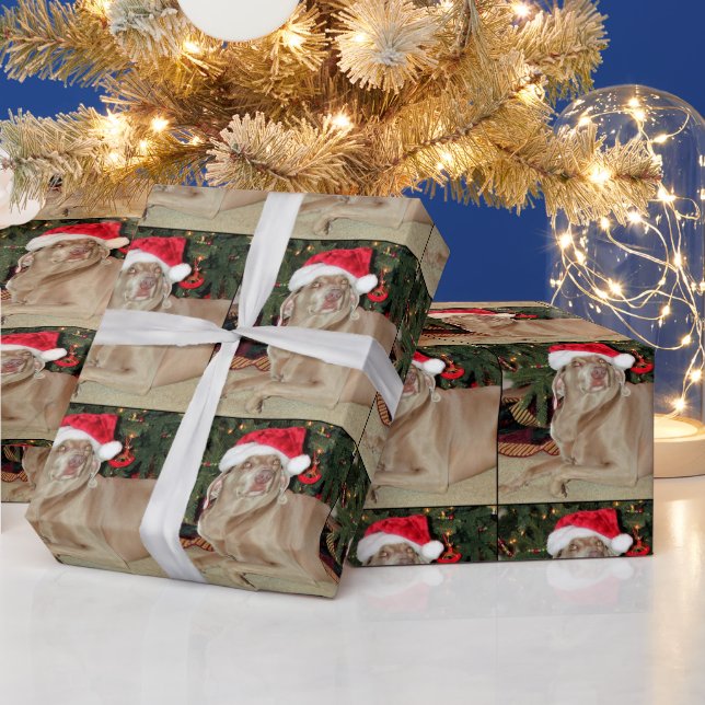 Santa Paws - Weimaraner Style - Wrapping Paper (Holidays)