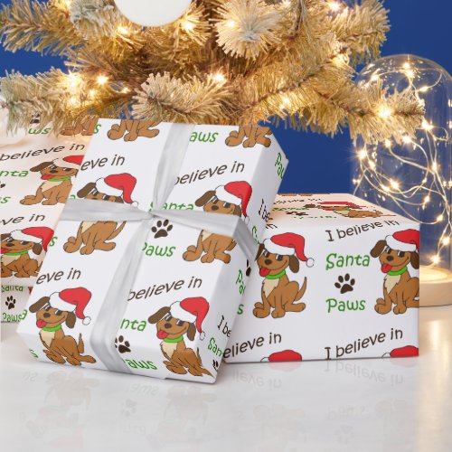 Santa Paws Wrapping Paper