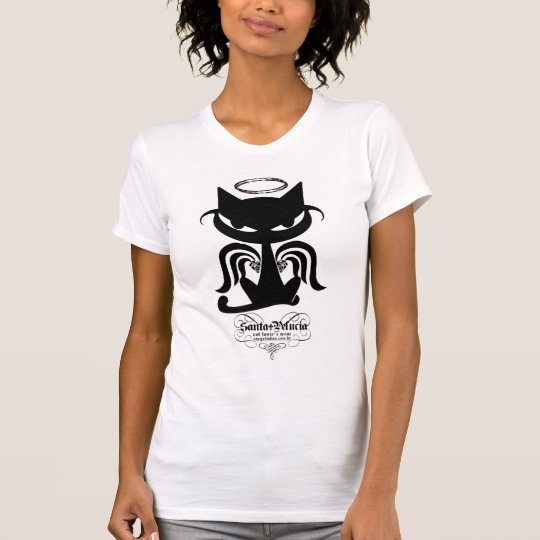 santa pelucia Ladies AA fitted Cap Sleeve Raglan T-Shirt