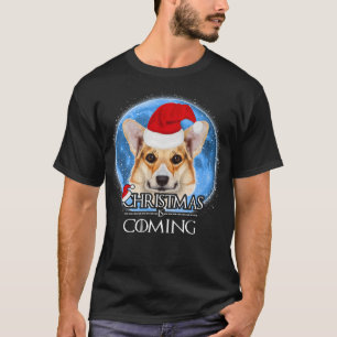 Santa Pembroke Welsh Corgi Dog Merry Christmas Is T-Shirt